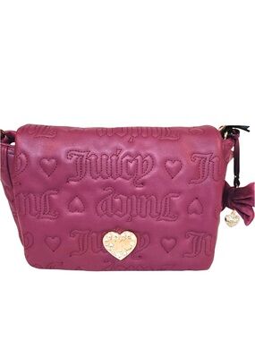 NWT Juicy Couture Lovely Girl' Crossbody Bag in Plum Berry $79